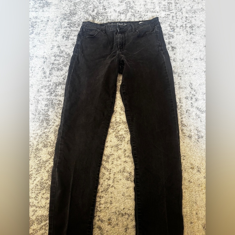 Calvin Klein Jeans Black Denim Legging/Jeggings Size: 32 / Women's 14